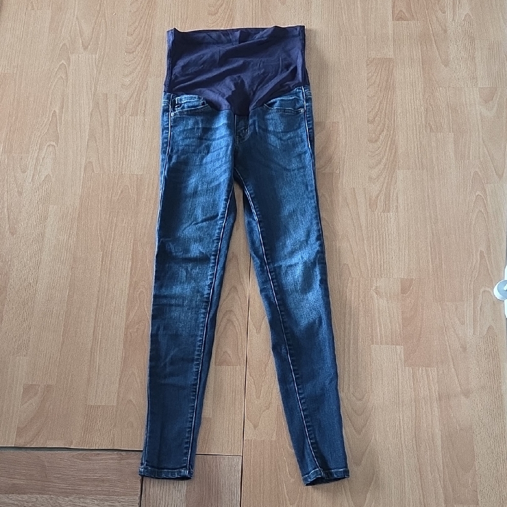Womens Pinkblush Dark Blue Maternity Jeggings Size 24 Mom Clsssic Pregnancy